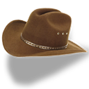 Hat cowboy brown