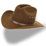 Hat cowboy brown