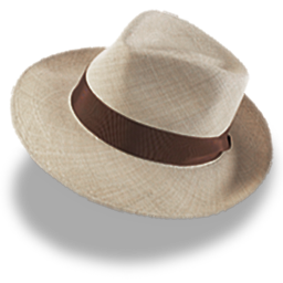 Hat linen trilby
