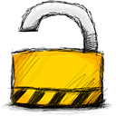 Lock unlocked padlock