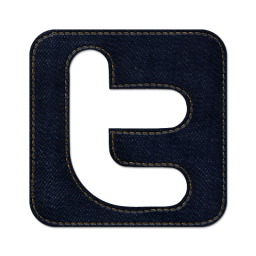 Twitter square social logo facebook