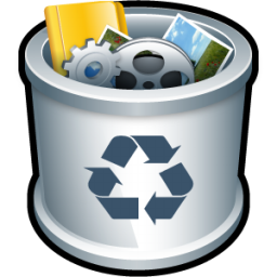Trash recycle full bin