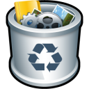 Trash recycle full bin
