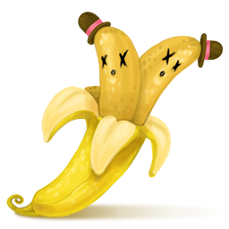 Banana twins fruit food meal