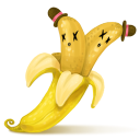 Banana twins fruit food meal