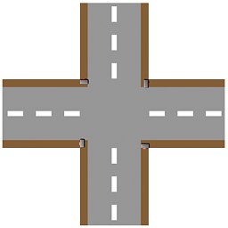 Crossroad simple plain
