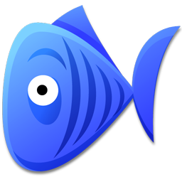 Blue fish animal lavender fish