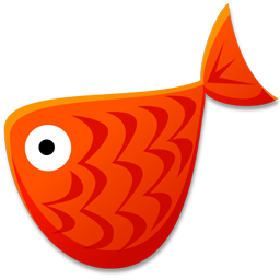 Red fish animal mail