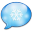 Xmas chat social logo speech bubble