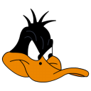 Daffy duck angry