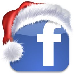 Facebook Twitter Christmas Social Bookmark 128px Icon Gallery