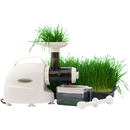 Compact wheatgrass juicer