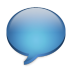 Chat social logo speech bubble