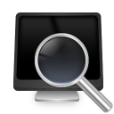 Loupe magnifier magnify magnifying search zoom find glass computer look eye hardware