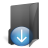 Download down decrease folder arrow