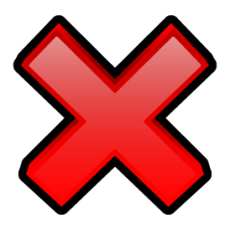 Quit Delete Close Exit Terminate Cancel Error Edit Like Question Sleek Xp Basic 24px Icon Gallery