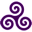 Purple triskele