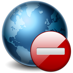 World globe stop earth internet network