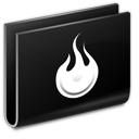 Folder burn black