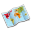 Globe world earth wide web internet network map folded paper