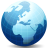 Globe earth world vista network internet map