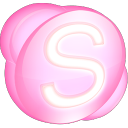 Pink skype social logo twitter itunes pink