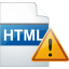 Html page warning