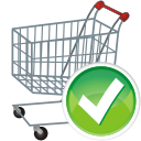 Shopping cart buy shoppingcart basket yes tick check accept ok