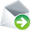 Email mail next right forward contact envelope arrow go