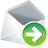 Email mail next right forward contact envelope arrow go