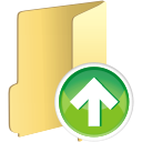 Folder upload up increase arrow