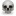 Skull wing smile icon