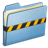 Blue security folder