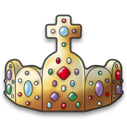 Medieval medieval banner royal crown