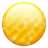 Gold button yellow ball
