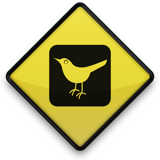 Sign twitter bird