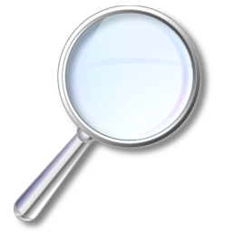 Zoom magnify magnifying search magnifier loupe find glass look eye