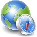 Network world globe internet earth compass map