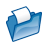 Folder blue open