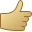 Like hand recommend thumbs up