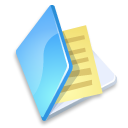 Folder document doc file documents blue paper