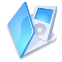 Folder mp3 blue ipod player