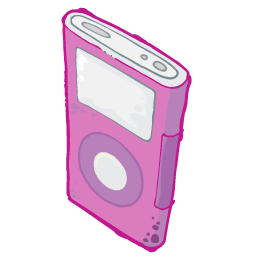 Ipod pink player mp3