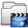 Video film movie movies folder white