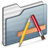 App application software applications folder graphite