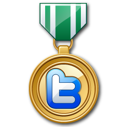 Twitter winner medal prize