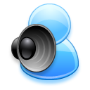 Voice chat social logo