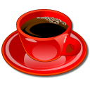 Coffeecup red coffee