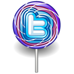 Twitter lollipop candy