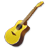 Music guitar yellow